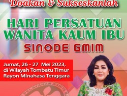 Lumanauw Ajak Jemaat GMIM Sukseskan HAPSA WKI Tahun 2023
