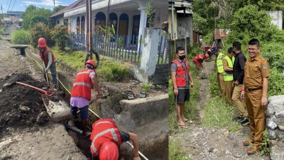 Dikeluhkan Warga, Rizal Sompotan Tinjau Lokasi Drainase Tersumbat