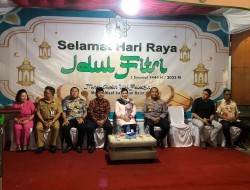 Halal Bi Halal Di Masjid AL Jihad Siau, Bupati Apresiasi Kerukunan Antar Umat Baragama di Sitaro