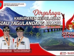 Bupati Sitaro Evangelian Sasingen Ajak Masyarakat Berpartiispasi dan Sukseskan Seluruh Kegiatan Peringatan HUT Daerah ke 16