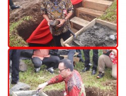 Hadiri Ibadah Peletakan Batu Pertama Pembangunan Gedung Gereja GMIM RUT, Walikota Caroll Senduk Dampingi Gubernur Olly