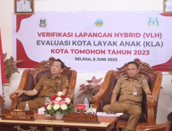 Walikota Tomohon Caroll Senduk Mengikuti Kegiatan VLH dan Evaluasi KLA 2023 Kementerian P3A RI Secara Virtual