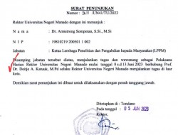 Armstrong Sompotan Jabat Pelaksana Harian Rektor Unima