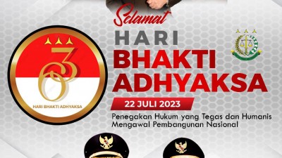 Ucapan Selamat Hari Bhakti Adhyaksa ke- 63 Dari Pemkab Minahasa