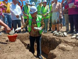 Limi Lakukan Peletakan Batu Pertama Pembangunan Gedung Perpustakaan Baru