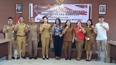 Kampung Bebas Narkoba, Upaya Polres dan Pemkab Minahasa Edukasi Masyarakat