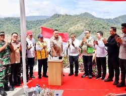Limi Dampingi Gubernur Sulut Resmikan Pengisian Awal Waduk Bendungan Lolak