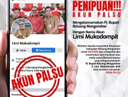Akun Facebook Palsu Catut Nama Pj Bupati Bolmong, Warga Diimbau Berhati-hati
