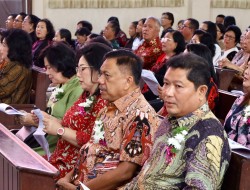 Kumendong Dampingi Gubernur Olly Dalam Ibdah Syukur HUT ke- 175 GMIM Imanuel Lolah