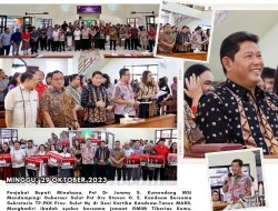 Jemmy Kumendong Dampingi Steven Kandouw Serahkan Bantuan di GMIM Tiberias Kumu