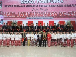 Rapat Paripurna DPRD dan Puncak Perayaan HUT Minahasa ke- 595