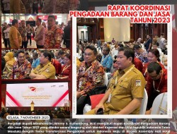Kumendong Hadiri Rakornas Barang dan Jasa