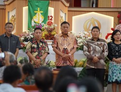 Hadiri HUT GMIM Sejahtera Kalawiran, Kumendong Dilantik Ketua Panitia Natal Pelsus Rayon Minahasa