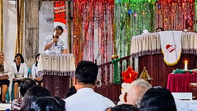 Ibadah Natal di Jemaat GMIST Filadelfia Lehi, Pj Bupati dan Ketua TP PKK Sitaro Ingatkan Toleransi