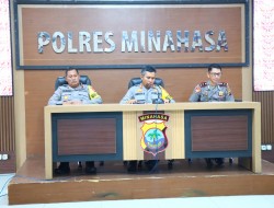Press Release Polres Minahasa Bahas Angka Kasus, Koreksi, Hingga Peningkatan Layanan Kepada Masyarakat