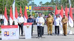 Bupati Jemmy Kumendong Hadiri Peresmian Jalan Provinsi oleh Presiden Joko Widodo