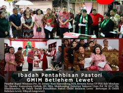 Pj Bupati Minahasa dan Gubernur Sulawesi Utara Hadiri Pentahbisan Pastori GMIM Betlehem Lewet Langowan