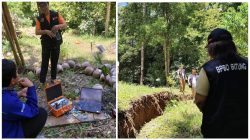 Tim Gabungan BMKG dan PVMBG serta BPBD Bitung Tinjau Lokasi Rayapan Tanah di Mawali