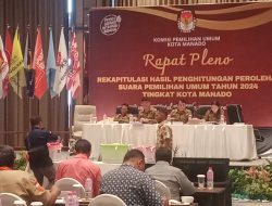 KPU Manado Gelar Rapat Pleno Rekapitulasi Penghitungan Suara Pemilu 2024