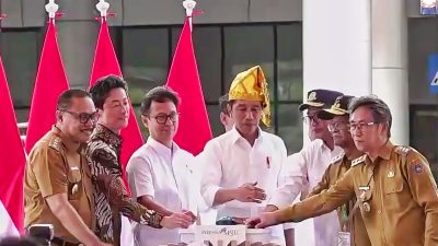 Pj Bupati Limi Hadir Bersama Presiden Jokowi Resmikan Bandara Bolaang Mongondow