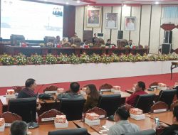 DPRD Kota Manado Gelar Rapat Paripuna Dengarkan Penyampaian Pasnsus LKPJ Wali Kota T.A 2023