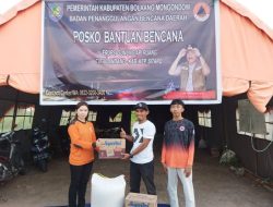 Bantuan Masuk ke Posko BPBD Bolmong untuk Korban Erupsi Gunung Ruang Sitaro Terus Bertambah