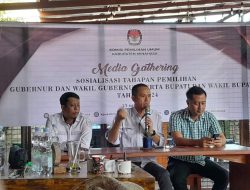 Undang Wartawan, KPU Minahasa Sosialisasikan Tahapan Pilkada Pemilihan Gubernur dan Bupati Tahun 2024