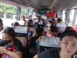 Armada Bus Dinsos Bitung Evakuasi Ratusan Penyintas ke Wilayah Sekitar Sulut