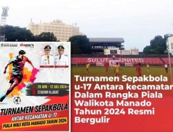 Dispora Manado Gelar Turnamen Sepakbola Antar Kecamatan Perebutkan Piala Walikota