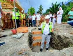 Tingkatkan Pelayanan Kesehatan, Pj Bupati Sangihe Lakukan Peletakan Batu Pertama Pembangunan RSU Liung Paduli