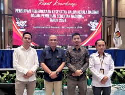 KPU Boltim Ikuti Rakor Persiapan Pemeriksaan Kesehatan Paslon Pilkada Serentak 2024