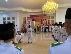 Siap Kibarkan Bendera Pusaka, Jusnan Resmi Kukuhkan 36 Anggota Paskibraka Bolmong 2024