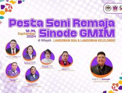 Pendaftaran Pesta Seni Remaja (PSR) GMIM 2024 Resmi dibuka