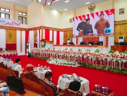 DPRD Bolmong Rapat Paripurna Mendengarkan Pidato Kenegaraan Presiden Jokowi Dalam Rangka HUT ke – 79 Kemerdekaan RI