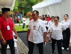 Bapaslon Robby Dondokambey dan Vanda Sarundajang Resmi Daftar sebagai Calon Bupati dan Wakil Bupati Minahasa