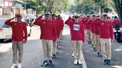 Tim Dinas PUTR Bitung ‘Kans Kuat’ Juara Lomba Gerak Jalan 