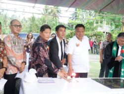 Pj Bupati Jemmy Kumendong Dampingi Gurbernur Resmikan Gedung GMIM Lembah Jordan di Desa Atep