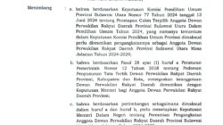 Belum Diganti, Nama Yusra Alhabsy Masih Tercatat Dalam Lampiran SK Mendagri Pengangkatan Anggota DPRD Sulut