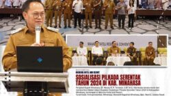 Bupati Minahasa Membuka Sosialisasi Pilkada Tahun 2024 di Tateli Resort