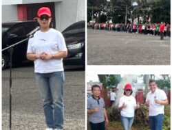 Sekda Minahasa Pimpin Apel Kerja Sekaligus Kerja Bakti di Stadion Maesa Tondano