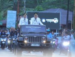 Tiba di Pelabuhan Nusantara, Thungari-Bulahari Disambut Prosesi Adat dan Diarak Keliling Tahuna