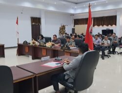 Bahas Kondusifitas Masyarakat Sambut Idul Fitri, Bupati Robby Dondokambey Pimpin Rapat Forkopimda