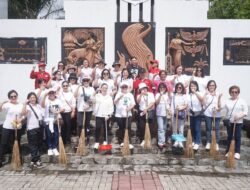 Wabup Vasung Tandatangani Perjanjian Kinerja Pemkab Minahasa dan Pimpin Apel Kerja Bakti Massal