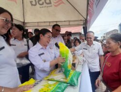 Wabup VaSung Sidak Harga Bapok di Pasar Tondano