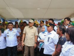 RD-Vasung Dampingi Menhan RI Tinjau Pembangunan SMA Garuda di Langowan