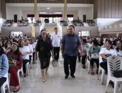 Bupati RD Bersama Ketua TP PKK Minahasa Hadiri Ibadah Doa Puasa Aras Sinode GMIM di Wale Ne Tou Tondano