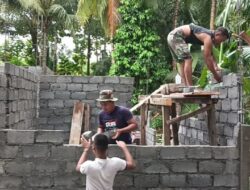 Satgas TMMD ke-124 Kodim 1301/Sangihe Renovasi RTLH di Desa Kalekube