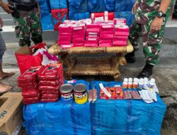 Pangkalan TNI Angkatan Laut Tahuna Berhasil Mengamankan Satu Unit Pamboat Berbendera Philipina Diperairan Laut Sangihe