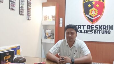 Sepekan Jabat Kasat Reskrim Polres Bitung, AKP Ahmad Anugrah Ari Pratama, Fokus Ciptakan Suasana Kondusif