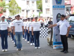OPD Tunjukkan Antusias Tinggi Ikuti Lomba Gerak Jalan Variasi di Sitaro